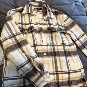 abercrombie & fitch women’s plaid shirt S